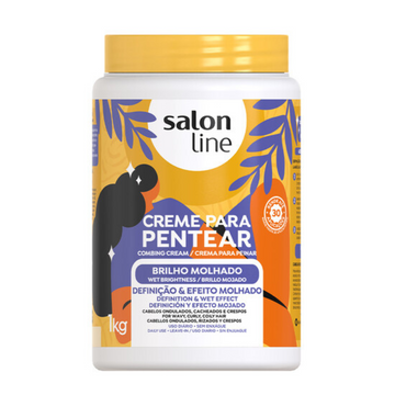 Salon Line Creme para Pentear Brilho Molhado 1kg