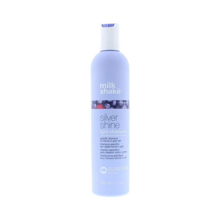 Milk_shake Silver Shine Light Shampoo 1000 Ml – Mit Heidelbeer- & Violettpigmenten Für Blondes & Graues Haar