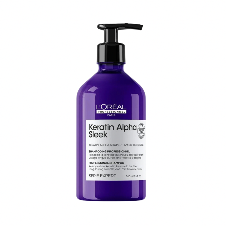 L’Oréal Keratin Alpha Sleek Shampoo 500ml - Pharmácia do Cabelo | Online Store