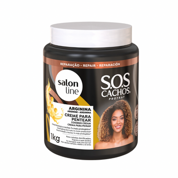 Salon Line Finalizadores SOS Cachos Arginina Creme Pentear 1kg