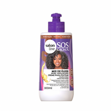 Salon Line SOS Cachos Mix de Óleos Creme de Pentear 300ml