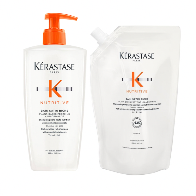 Kérastase Nutritive Bain Satin Riche 500ml + Refill 500ml