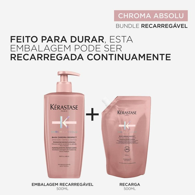 Kérastase Chroma Absolu Bain Chroma Respect Refill 500ml - galeria