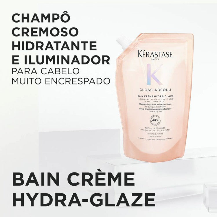 Kérastase Gloss Absolu Bain Crème Hydra Glaze 500ml Refill - galeria