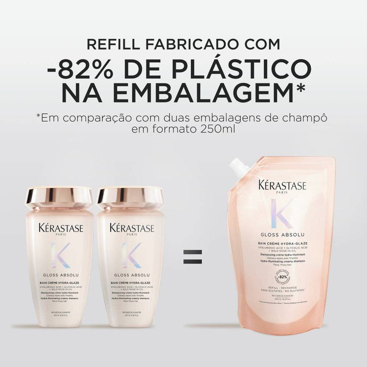 Kérastase Gloss Absolu Bain Crème Hydra Glaze 500ml Refill - galeria