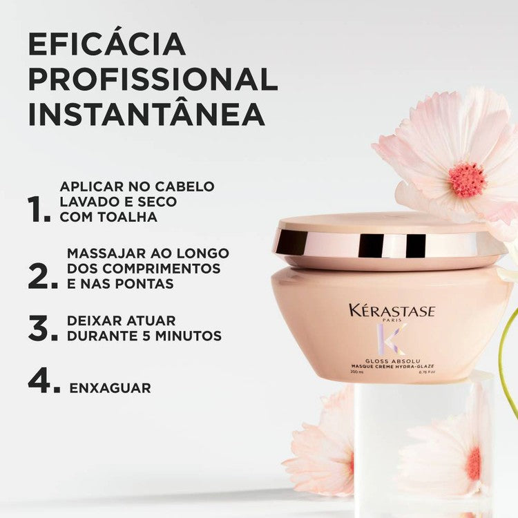 Kérastase Gloss Absolu Masque Crème Hydra Glaze 200ml - galeria