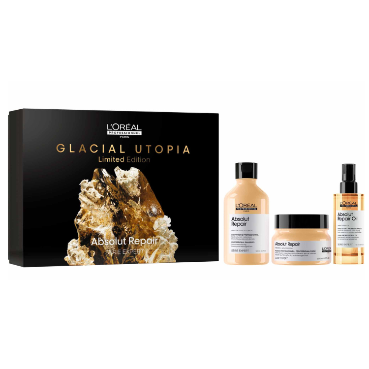 L'Oréal Absolut Repair Glacial Utopía Coffret Trio Edição Limitada 2024