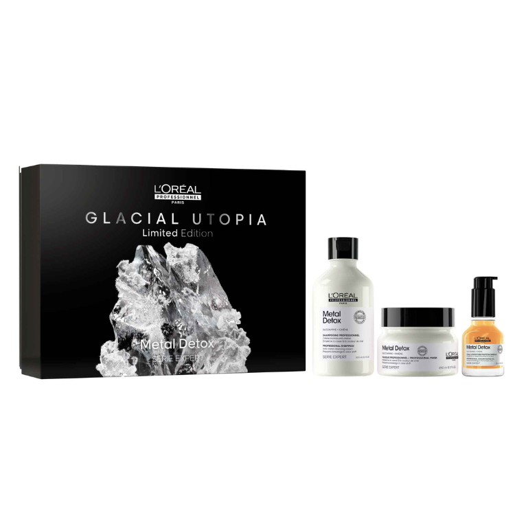 L'Oréal Metal Detox Glacial Utopía Coffret Trio Edição Limitada 2024