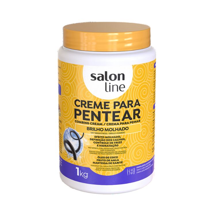 Salon Line Creme para Pentear Brilho Molhado 1kg