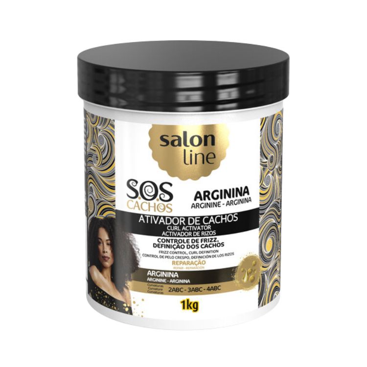 Salon Line Finalizadores SOS Cachos Arginina Ativador de Cachos 1kg