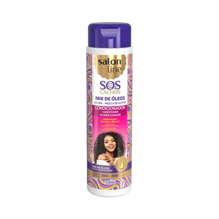 Salon Line SOS Cachos Mix de Óleos Condicionador 300ml