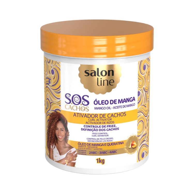 Salon Line SOS Cachos Óleo de Manga Tradicional Ativador de Cachos 1kg