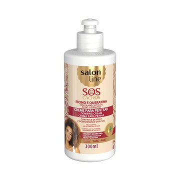 Salon Line SOS Cachos Rícino e Queratina Creme de Pentear 300ml