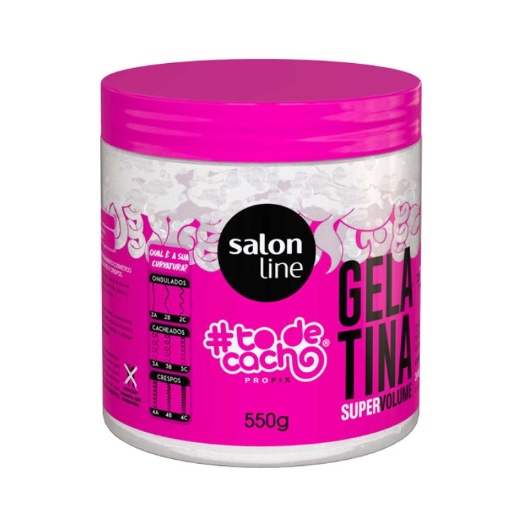 Salon Line ToDeCacho Gelatina Super Volume 550g